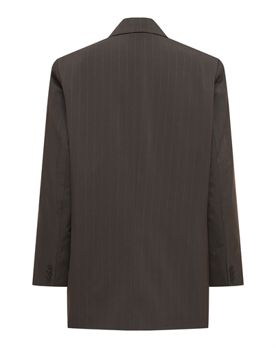 Only - ONLAlden Pinstripe Blazer - Mole 
